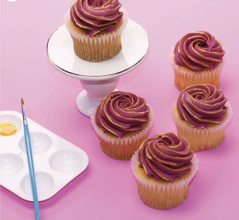 ATECO 5-PIECE ARTIST PASTRY DECORATING BRUSH SET #1604-DECORATE COOKIES & CAKES gallery