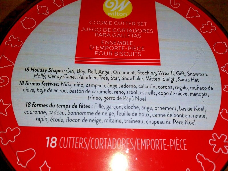 Wilton Cookie Cutters 18pc, Grils, Boy, Angel, Wreath, Snowman, Holly, Reindeer gallery