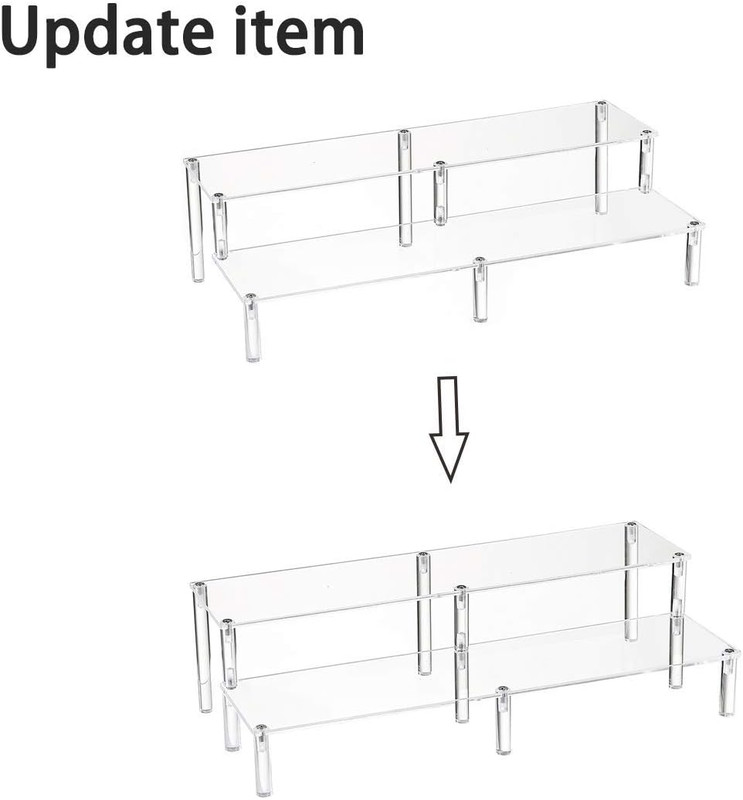 2 Tier Clear Acrylic Display Stand Cupcakes Holder, Dessert Display Riser for Gr gallery