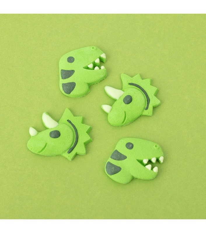 Sweetshop Dinosaur Icing Decorations Set Of 12 Cupcake Cookie Toppers gallery