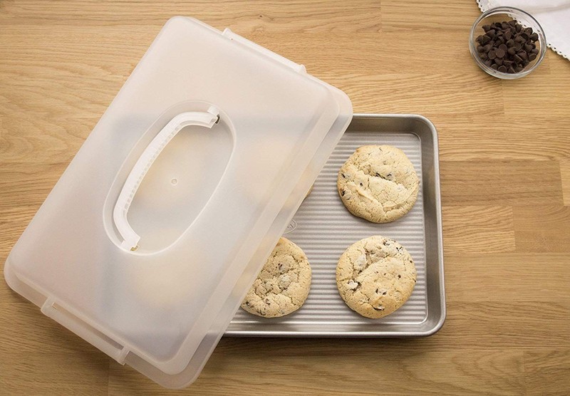 Usa Pan Bakeware Nonstick Jelly Roll Pan Lid White 1040Jrld-St gallery