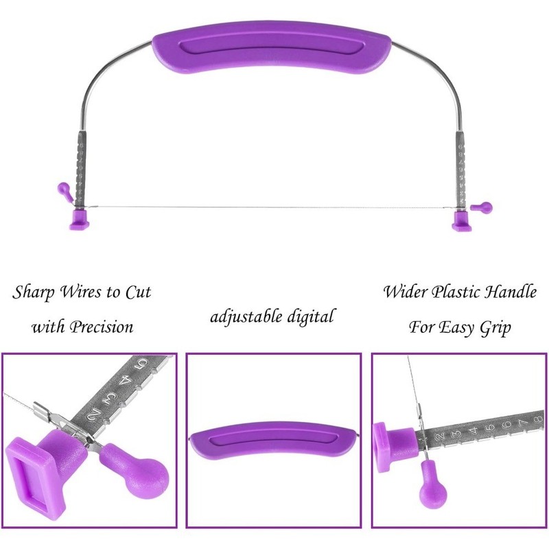 Adjustable Cake Leveler Slicer Cutter 9 Height Settings Premium gallery