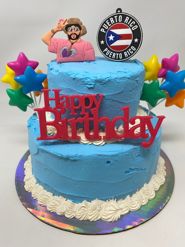 Bad Bunny Puerto Rico Cake Topper ~ BRAND NEW ~ 2+ Inches Tall gallery