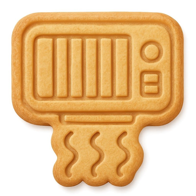 Wall-Mounted Heater Cookie Cutter & Stamp - 3.1x4 gallery