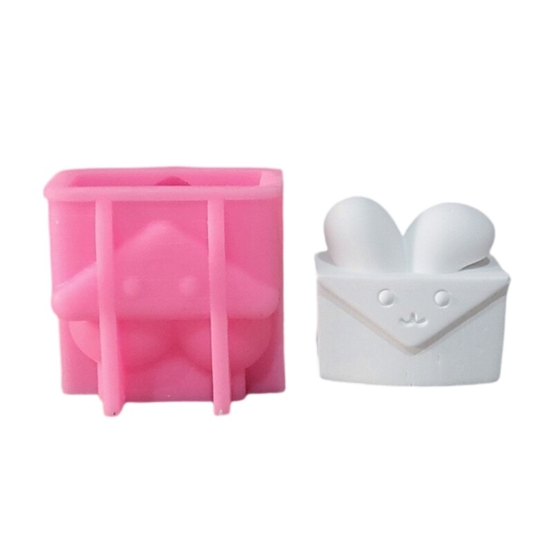 Rabbits Ear Envelope Silicone Molds for Soap Making Chocolate