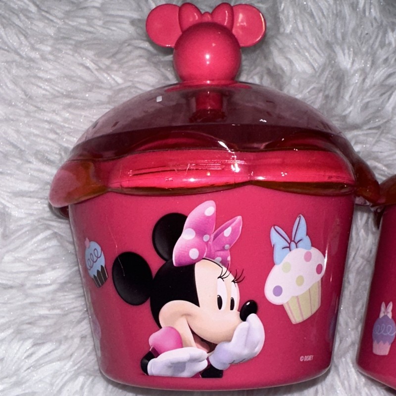 Minnie Mouse Cupcake Holder Mealtime Magic Storage Container Disney Store D4 gallery