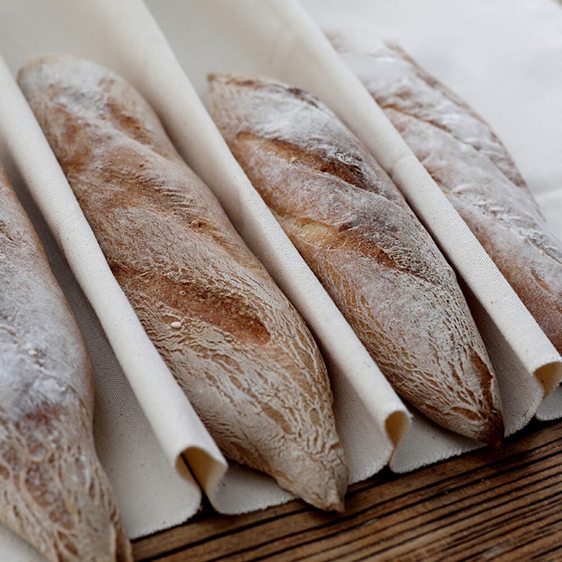 Thicked Bakers Couche Cotton Baguette Fermented Proofing Cloth for Dough Baking gallery