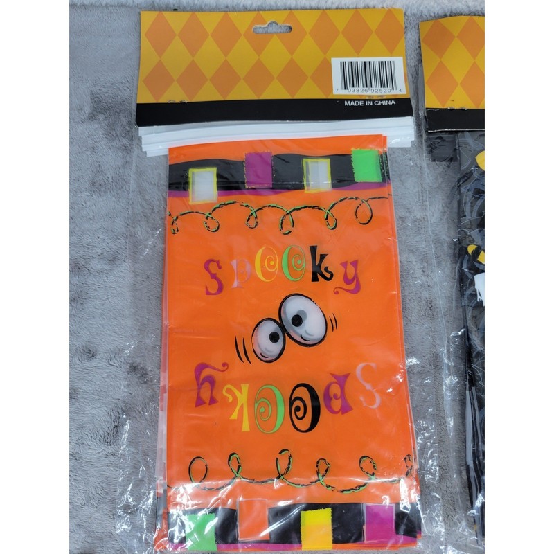 Halloween Bakery Bags Frosted Spooky Eyes Treat Cookie Bags with Wire Closure gallery