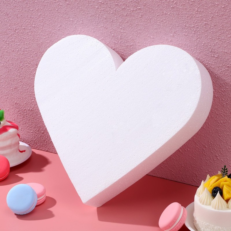 Foams Cake Model Heart-shaped Cake Model Baking Dummy rotating cake stand gallery