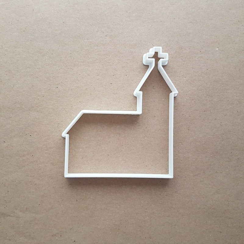 Church Steeple Cross Building Shape Cookie Cutter Dough Biscuit Fondant Stamp gallery