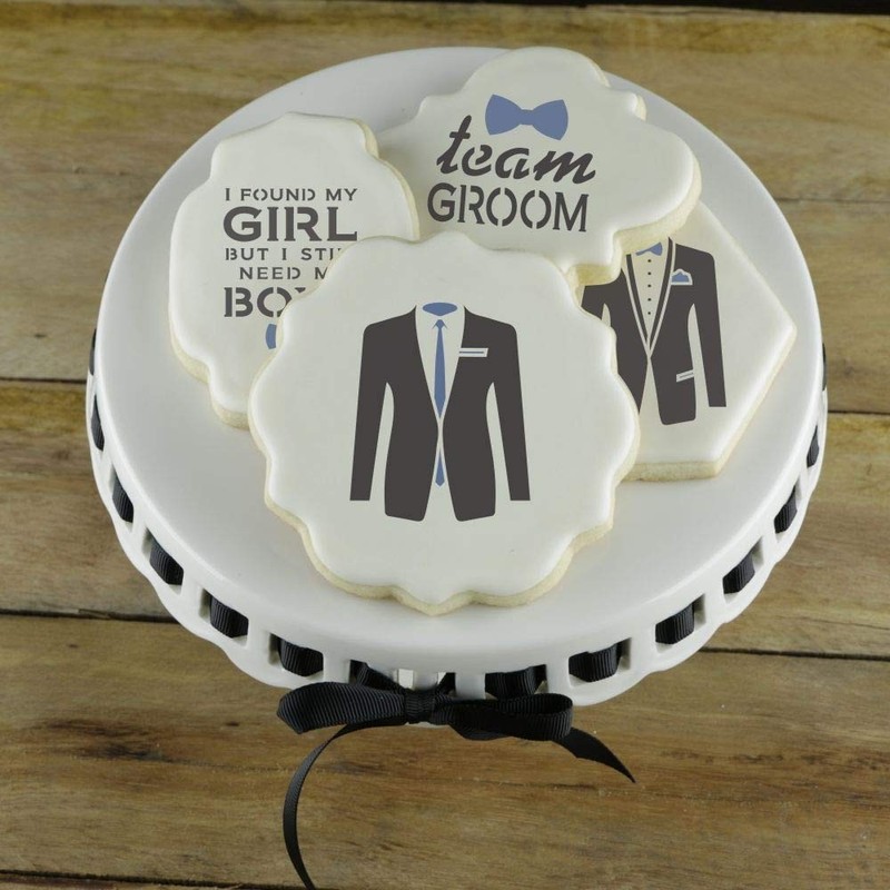Wedding Party | Cookie Stencils | 4 Sheet Value Bundle | Bride & Groom | from... gallery