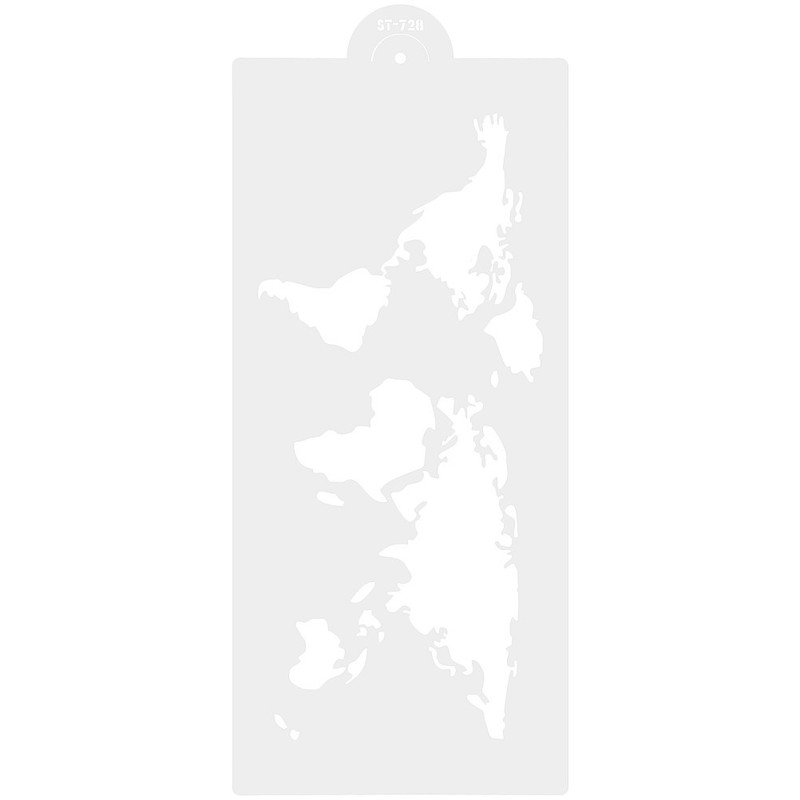 World Map for Cake Mold Modeling Chocolate Decorating Topper Mould