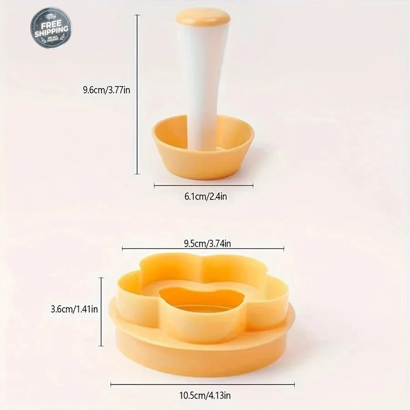 Pastry Dough Tamper Set Flower Cutter Cake Mold DIY Baking Tool
