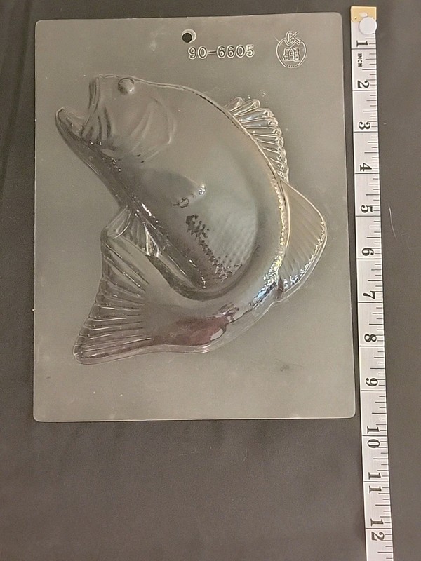 Lot of 2 Fish Trout Bass Man Birthday Party Lollipop Chocolate Candy Mold gallery
