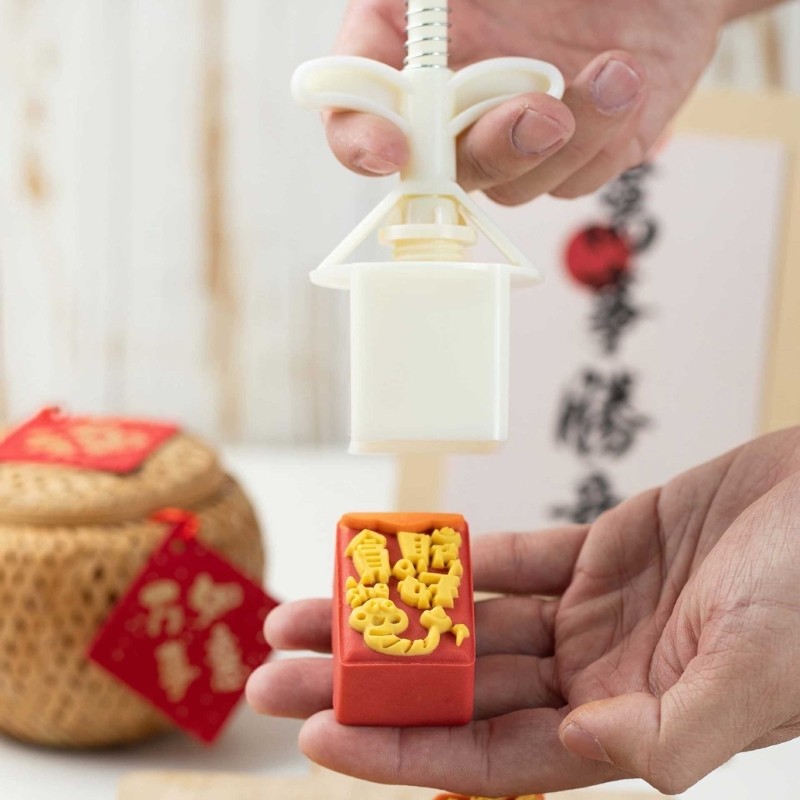 New Year Moon Cake Press Molds Cookie Stamp Moon Cake Maker Decors Tool gallery