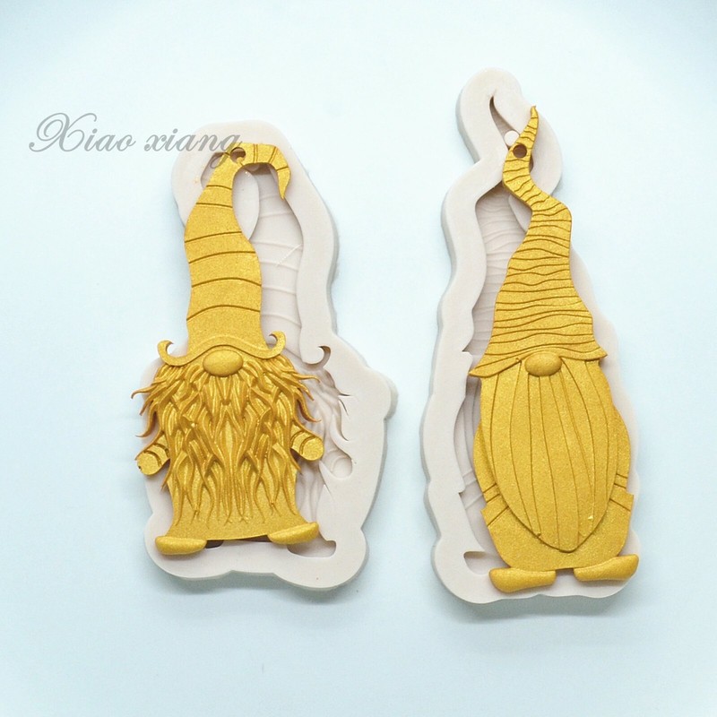2pc Santa Head Silicone Mould Christmas Cake Decorating Tools Santa Claus gallery