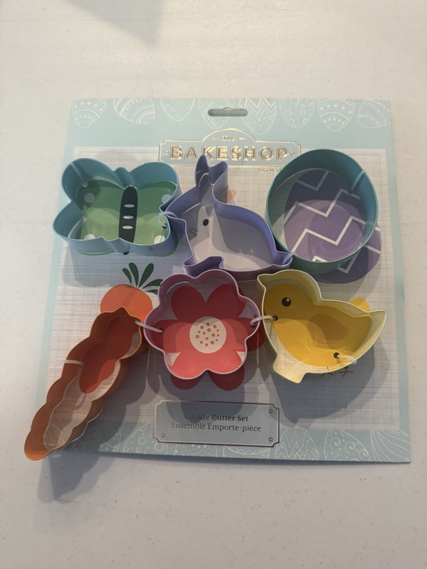 The Bakeshop By Masterclass Easter Cookie Cutters bunny chick carrot egg flower
