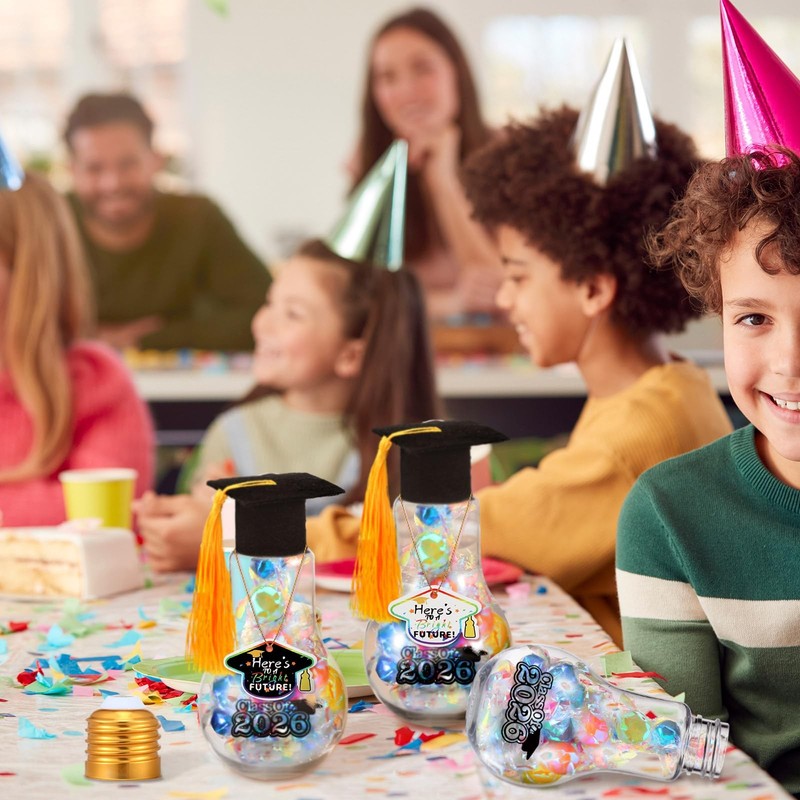 36 Pcs Graduation Party Favors Light Bulb Candy Jars Class of 2026 Graduation... gallery