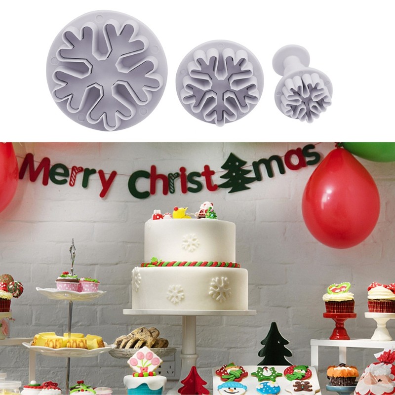 Exquisite Snowflake Molds 3D Handmade Soap Bar Craft Kitchen Baking Fond Family gallery