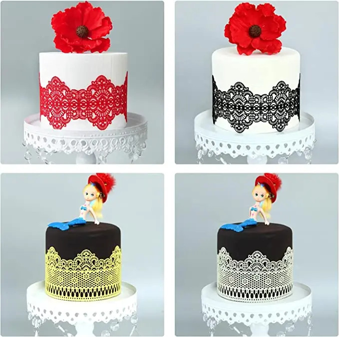 Wedding Fondant Sugar Mat Silicone Cupcake Decoration Baking Pad Mold gallery