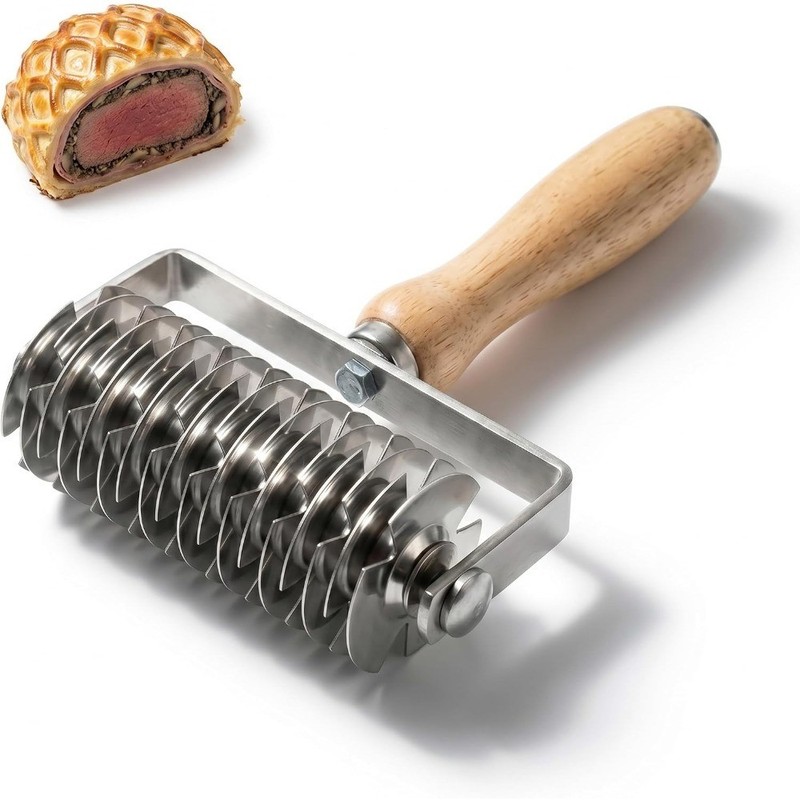 Lattice Pastry Cutter, Pastry Lattice Roller Cutter for Pie Dough | Stainless
