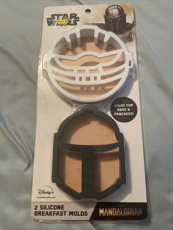 NEW Disney Star Wars Mandalorian Silicone Breakfast Molds Pancake Eggs Grogu