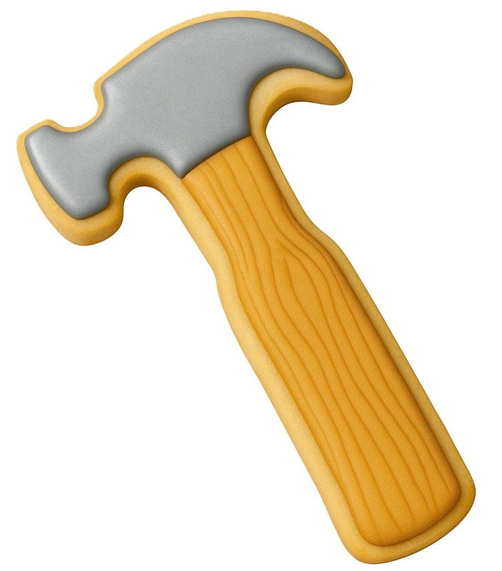 7 Piece Tool Cookie Cutter Set Construction Cookies Drill Hammer Saw Wrench Met gallery