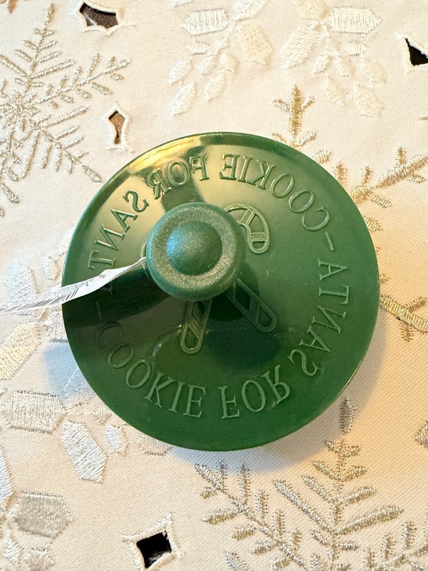 CHRISTMAS COOKIE CUTTER "COOKIES FOR SANTA" 3" STAMPER PRESS BY MAKERY ~ NWT gallery