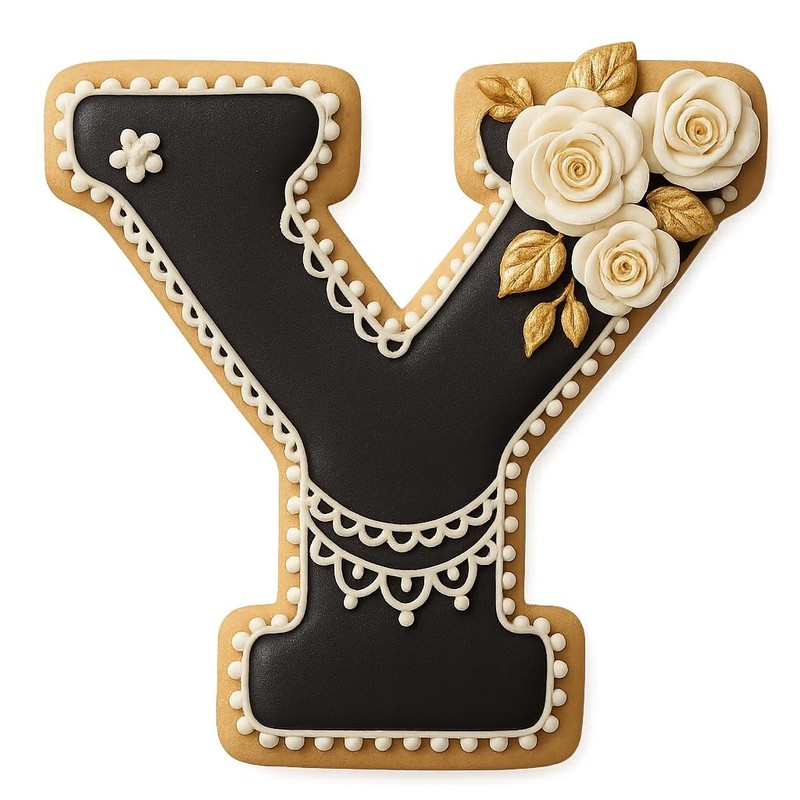3 inches Varsity Letters Cookie Cutter for Baking & Fondant Clay Gifts - Y gallery