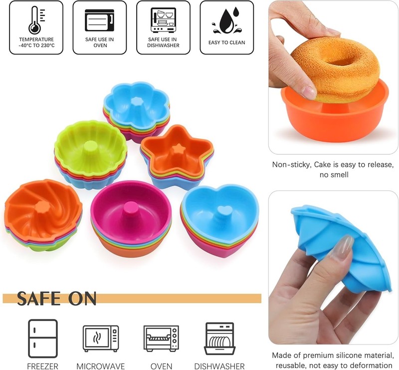 Silicone Baking Cups Variety Pack gallery
