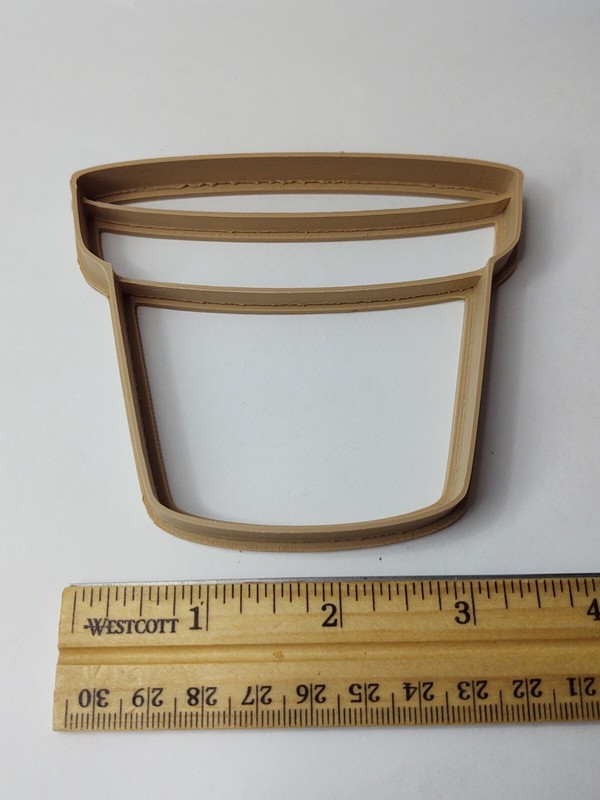 Flower & Planter Dough Cookie Cutter Stamp Outline NEW Play Doh Clay & More gallery