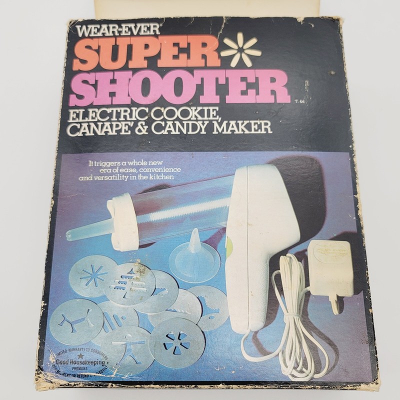 Vintage Wear-Ever Super Shooter No. 70001 Electric Cookie Canapé Candy Maker