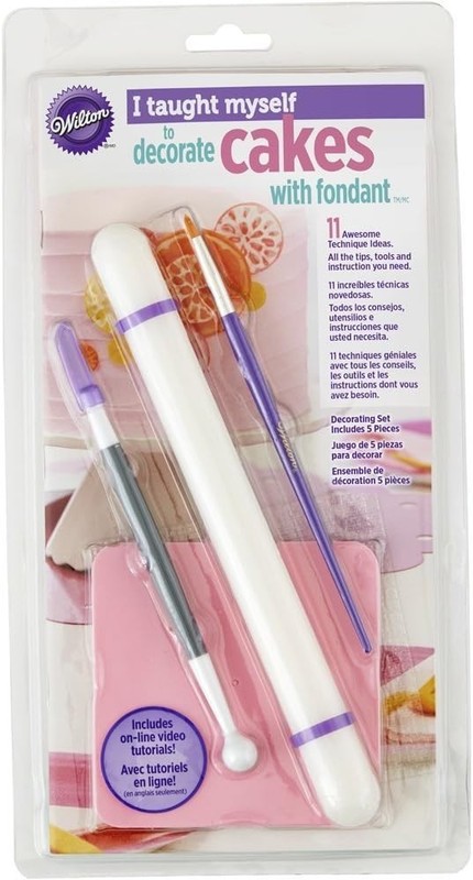Wilton I Taught Myself to Decorate Cakes with Fondant Decorating 5 Piece Set
