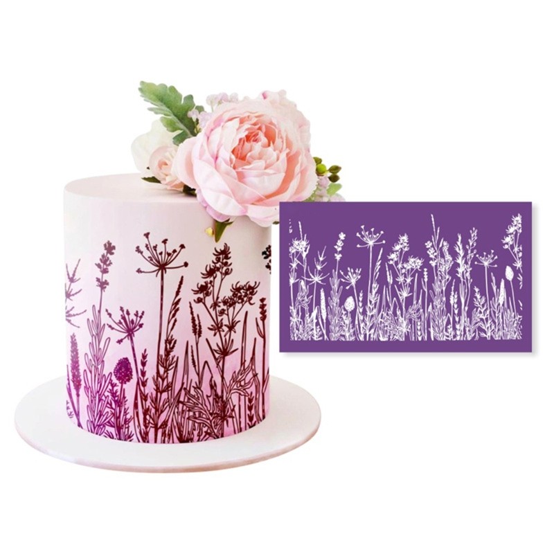 Cake Mesh Stencil Lace Flower Grass Fabric Cake Stencil Decorating Tool