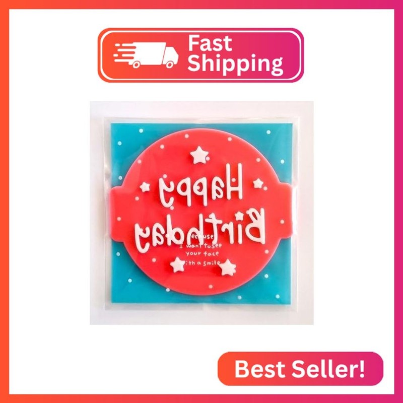 1066 Factory Happy Birthday Embosser Stamp for Icing Fondant Frosting Sugar Past gallery