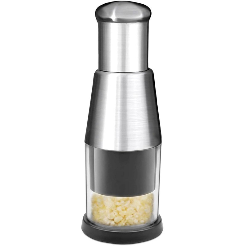 Manual Pressed Chopper, 2025 Upgraded Compact Mini Dicer Silver