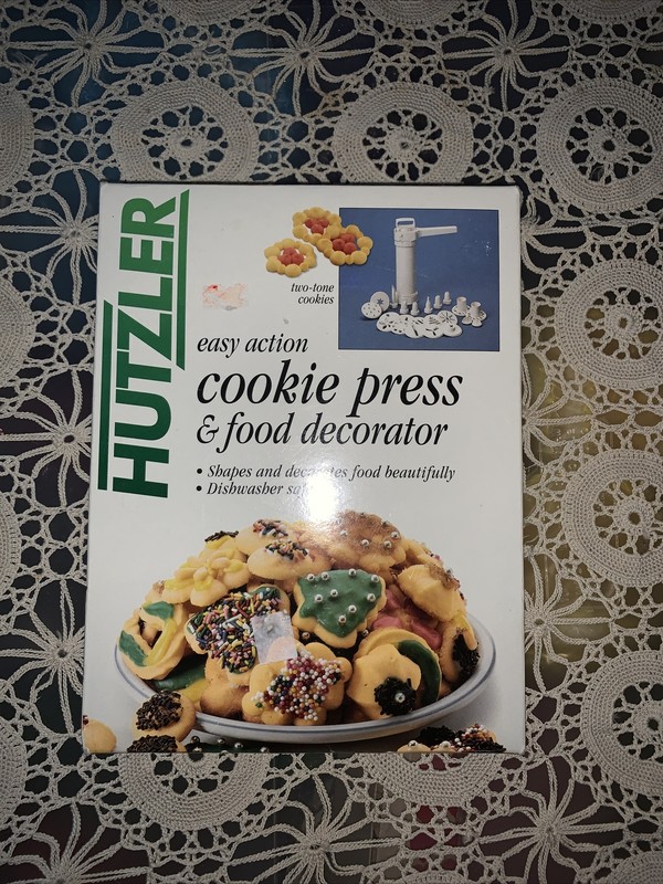 HUTZLER easy action COOKIE PRESS & FOOD DECORATOR baking 21PC Open Box UNUSED gallery