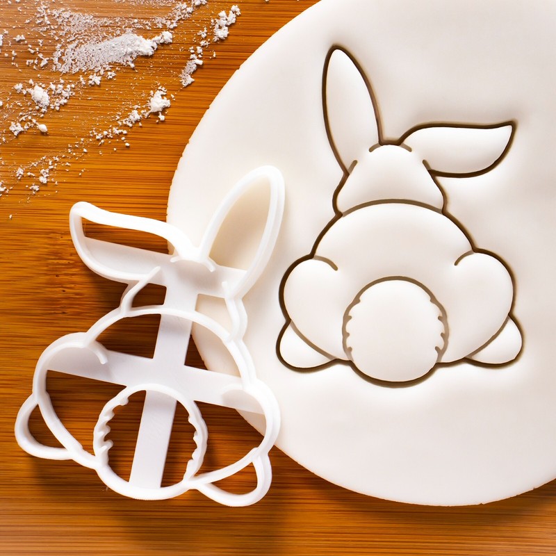 Bunny Butt Cookie Cutter – cute rabbit Easter egg hunt Pascha bunnies pet hop