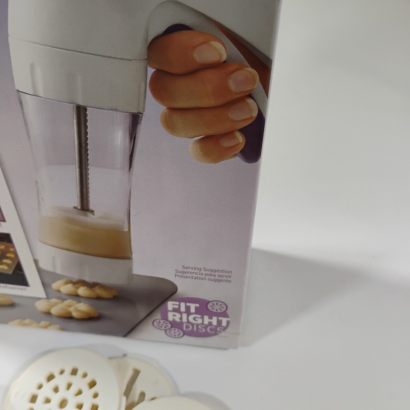 Wilton Simple Success Cookie Press Kit with 12 Discs for Spritz Cookies & Baking gallery