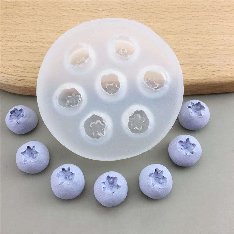 3d Blueberry Raspberry Candle Mold Fruit Fondant Silicone Diy Baking Tool gallery