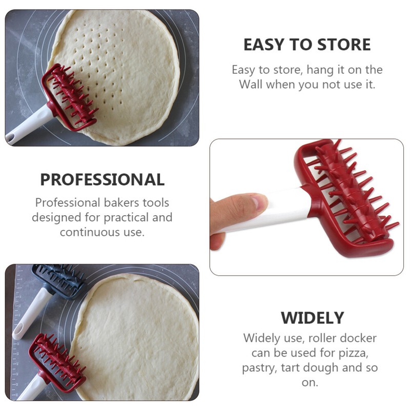 2PCS Pizza Dough Roller Docker Pizza Hole Puncher Roller Wheel Hole Punch Tool gallery