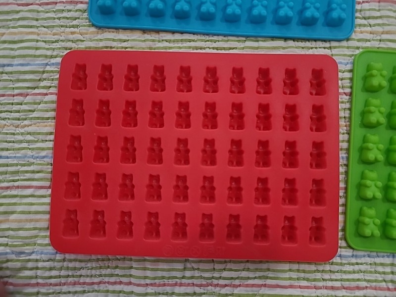 3PACK Gummy Bear Chocolate Molds Candy Silicone Molds Supplies Ice Tray gallery