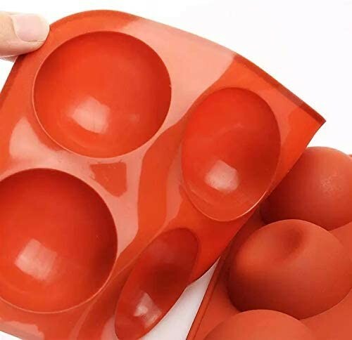 2 Packs Semi Sphere Silicone Mold 6-Cavity Dome Mousse Half Ball Sphere Silicone gallery