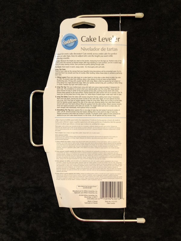 Wilton Cake Leveler For Cakes Up To 10" Wide Torte Cakes Level For Layers - New gallery