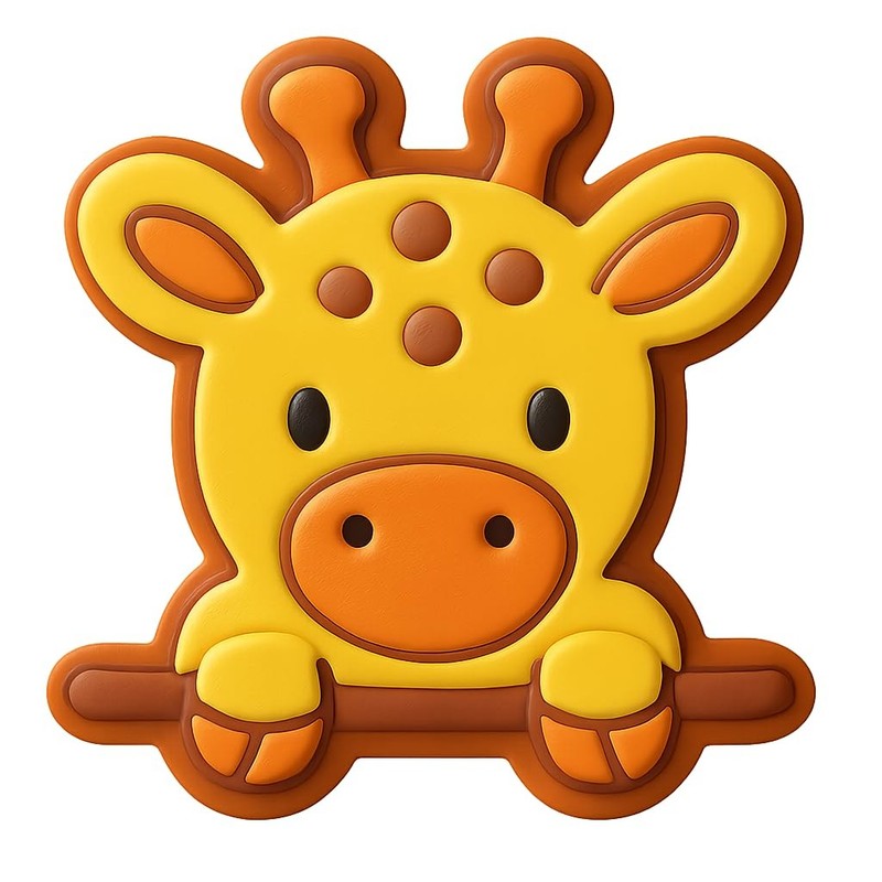 Peeking Giraffe Cookie Cutter & Stamp - 4x3.7 Fun Kitchen Baking gallery
