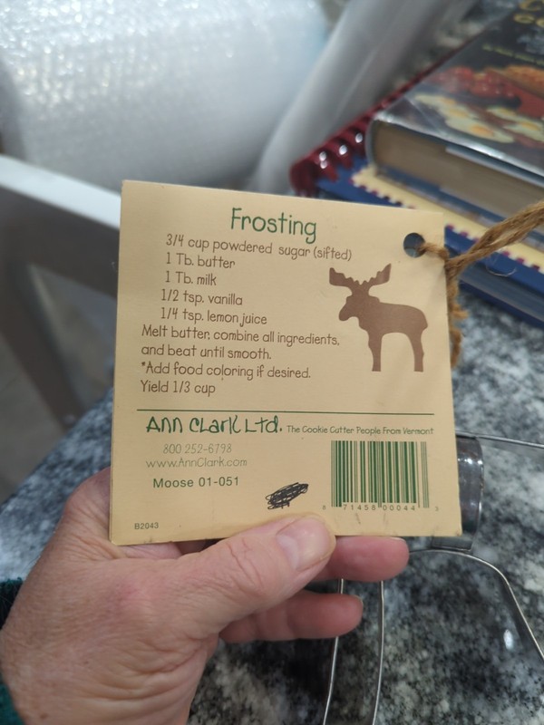The Moose Cookie Cutter by Ann Clark w/Recipe NEW gallery