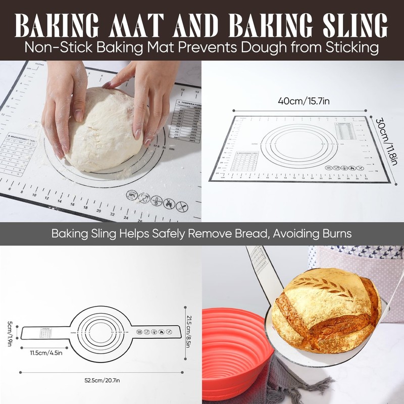 Sourdough Starter Kit with Jar – Complete Sourdough Bread Baking Supplies gallery