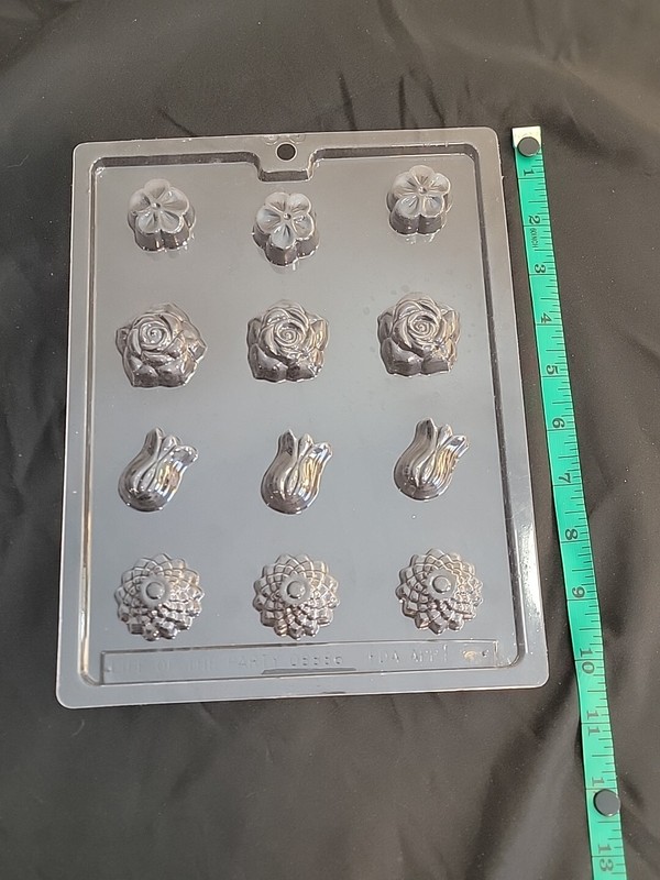 VALENTINES DAY Love Tulip Roses Flowers Spring Chocolate Candy Plastic Mold