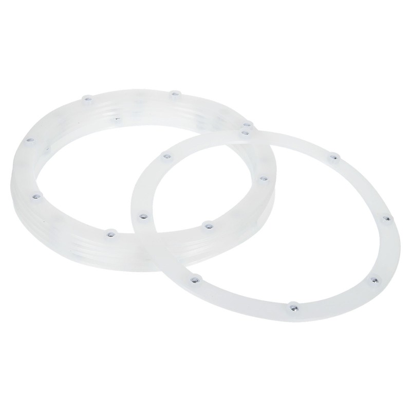 6Pcs 8 Inch Rotating Swivel Stand with Steel Ball Bearings, White, 8 Balls