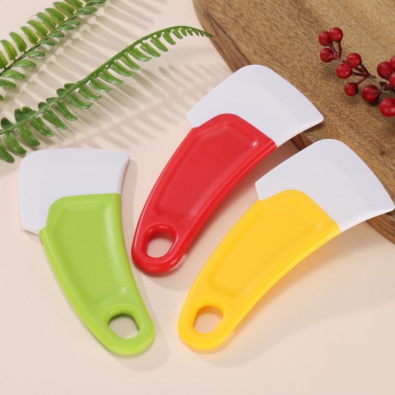 4 Pack Pot & Pan Scraper with Handle | Dish Cleaning Spatula (Red) gallery